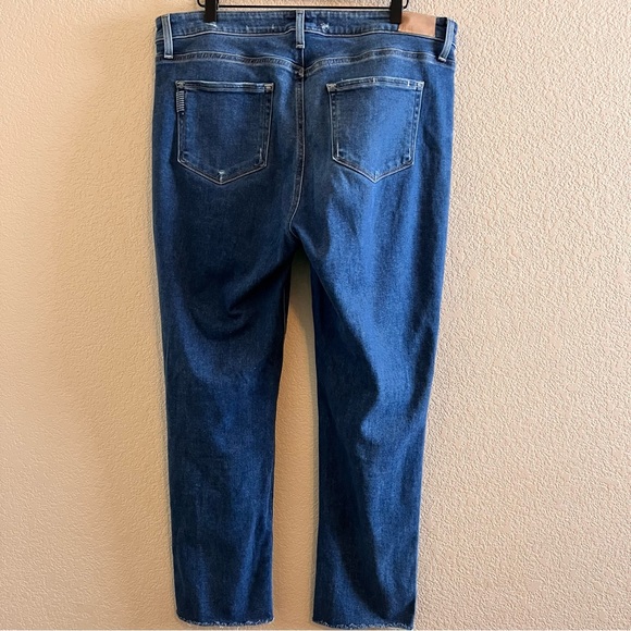 PAIGE Hoxton Slim Distressed High Rise Jeans Size 34 - Picture 8 of 11